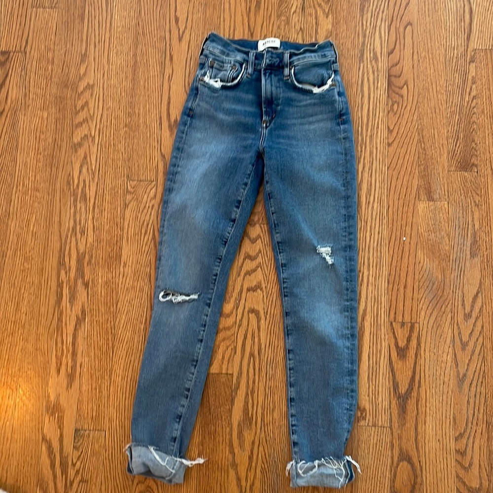 Agolde mid ride Sophie cut skinny jeans, size 25